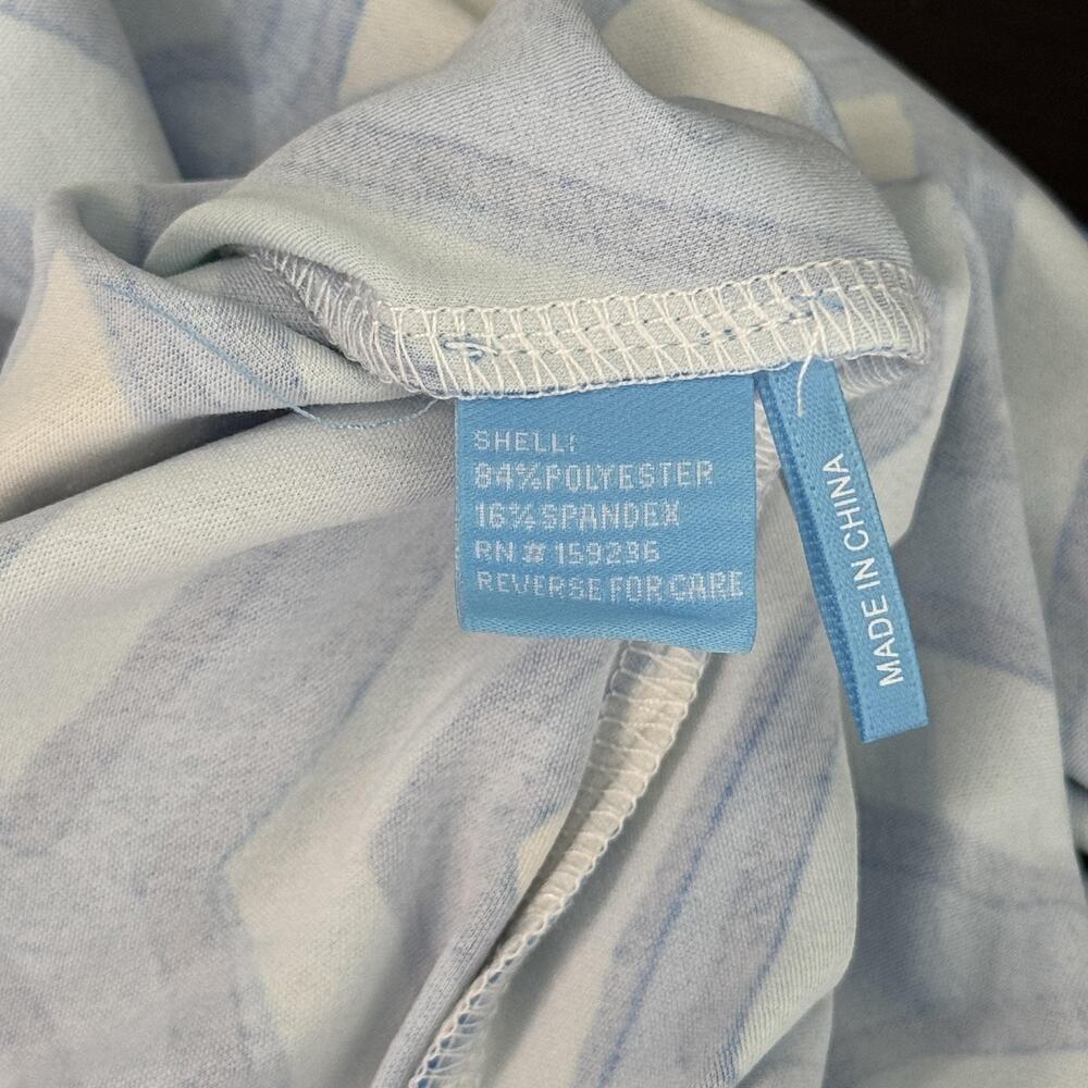 J. McLaughlin Emer Vilhada Dress Womens Large Blue Souk Geo Shift 3/4 Sleeve NEW - Picture 4 of 11